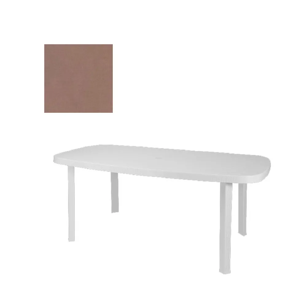 TAVOLO ULISSE 177X86CM TORTORA