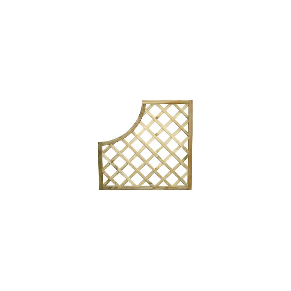GRIGLIATO PINO IMPREGNATO MOD.35 CM.90X90 ANG