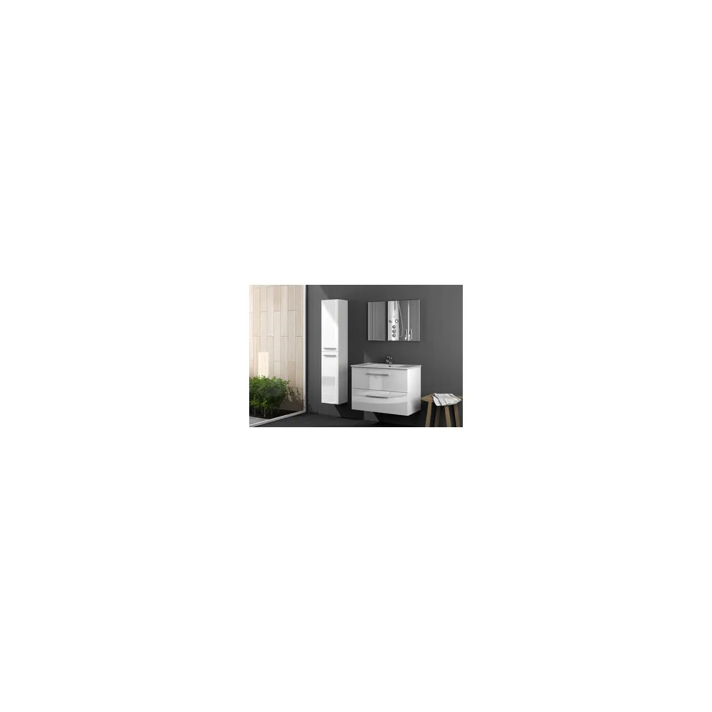 KIT MOBILE BAGNO ARUBA 2 CASSETTI CM.80X45X57H BIANCO