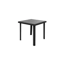 TAVOLO RATTAN FIGARO CM.80X80 ANTRACITE