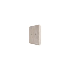 KIT ARMADIO 3 ANTE + 3 CASSETTI CM. 195,5X134X55 ROVERE VINTAGE K360
