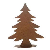 ALBERO IN METALLO CON BASE 23X8CM H.35CM RUGGINE