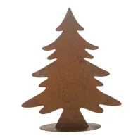 ALBERO IN METALLO CON BASE 23X8CM H.35CM RUGGINE