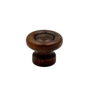 POMELLO IN LEGNO NOCE BASSO 22 x D.24 mm