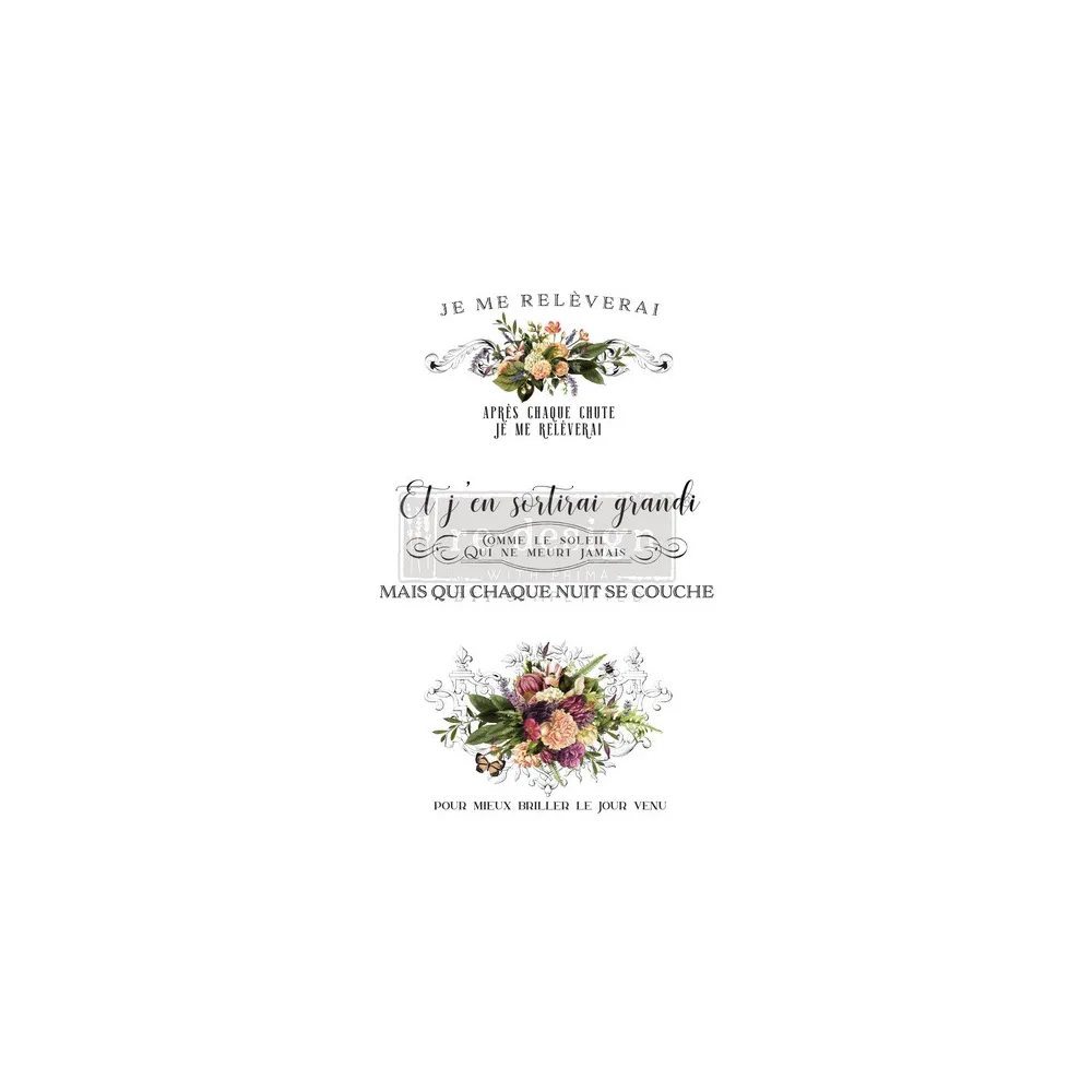 REDESIGN DECOR TRANSFERS "BEAUTIFUL SUNSHINE" 61X89CM REDESIGN DECOR TRANSFERS "BEAUTIFUL SUNSHINE" 61X89CM