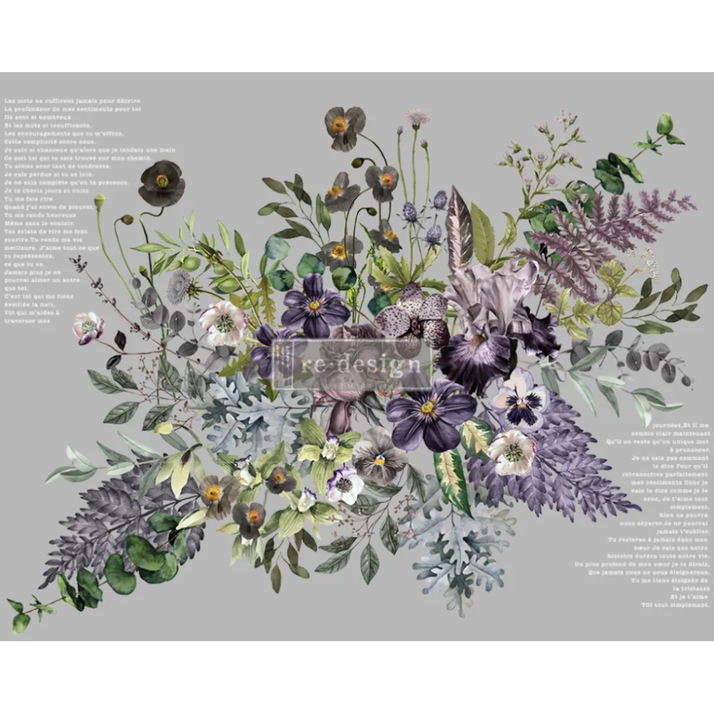 REDESIGN DECOR TRANSFERS "VIGOROUS VIOLET" 89X122CM REDESIGN DECOR TRANSFERS "VIGOROUS VIOLET" 89X122CM