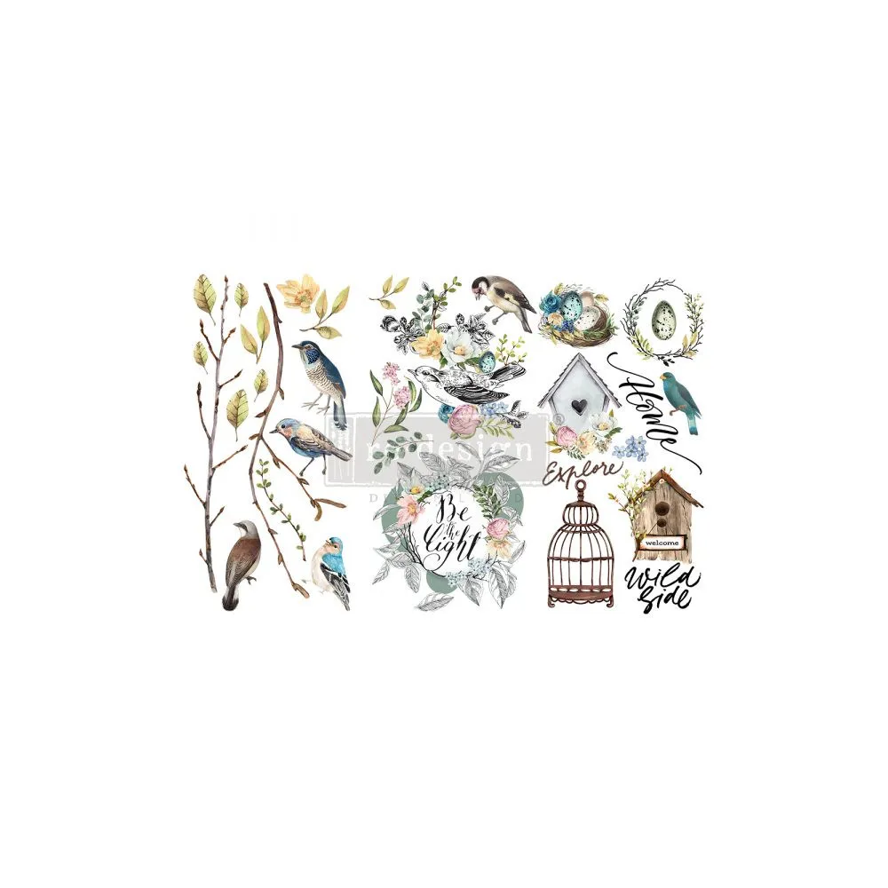 REDESIGN DECOR TRANSFERS "GARDEN MARVELS" 15x30,5CM REDESIGN DECOR TRANSFERS "GARDEN MARVELS" 15x30,5CM
