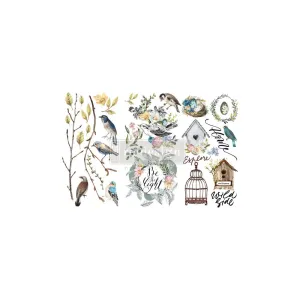 REDESIGN DECOR TRANSFERS "GARDEN MARVELS" 15x30,5CM