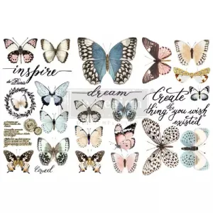 REDESIGN DECOR TRANSFERS PAPILLON COLLECTION 15X30,5CM