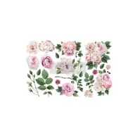 REDESIGN DECOR TRANSFERS "DELICATE ROSES" 15X30,5CM