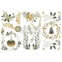 REDESIGN DECOR TRANSFERS "HOLIDAY SPIRIT" 15X30,5CM