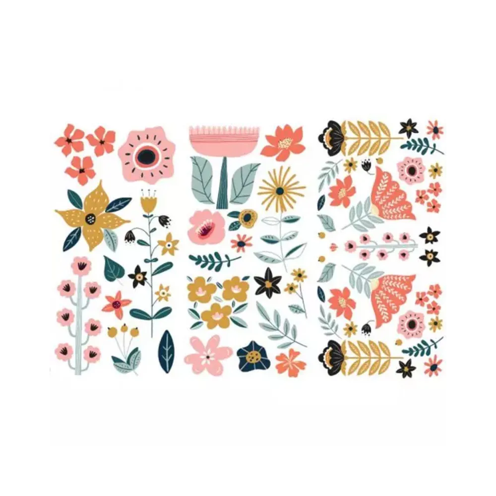 REDESIGN DECOR TRANSFERS DOODLE FLOWERS