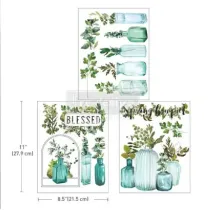 REDESIGN DECOR TRANSFERS VINTAGE GREENHOUSE 21,5×28CM