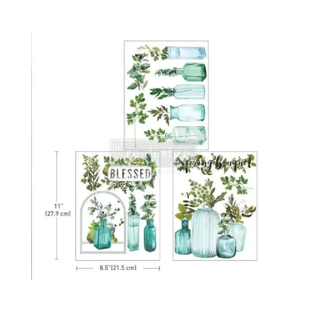 REDESIGN DECOR TRANSFERS VINTAGE GREENHOUSE 21,5×28CM