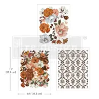 REDESIGN DECOR TRANSFERS "CLASSIC PEACH" 21,5X28CM