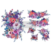 H20 REDESIGN DECOR TRANSFERS LUMINOUS BLOOMS 21,5×28CM