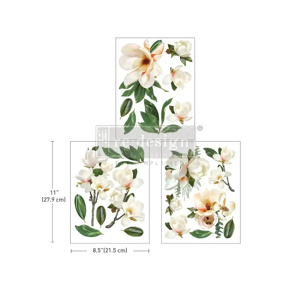 REDESIGN DECOR TRANSFERS LA GRAN MAGNOLIA 21,5×28 cm