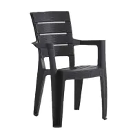 SEDIA IMPILABILE CON BRACCIOLI AYDER 56x44x89 ANTRACITE