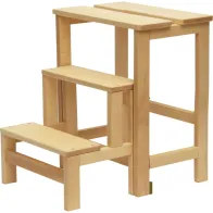 SGABELLO LEGNO A 3 GRADINI RIBALTA