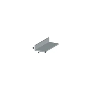 PROFILO CROMO H.100 CM ELLE 30X15X1MM