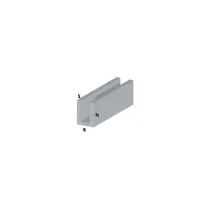 PROFILO ARGENTO H.200 CANALINO U8X8X1