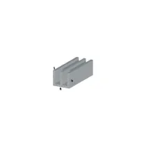 PROFILO ARGENTO H.200CM CANALINO UU 16X12X1 MM