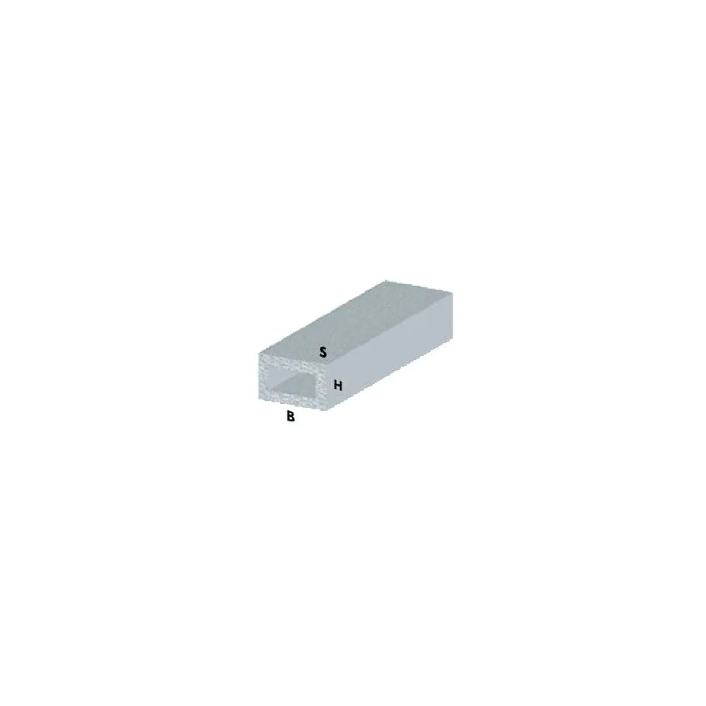 PROFILO ARGENTO H200 TUBO RETTANGOLARE 20X10X1 PROFILO ARGENTO H200 TUBO RETTANGOLARE 20X10X1