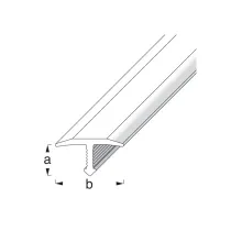GIUNTO IN ALLUMINIO 14MM. PER PAVIMENTI - FINITURA ARGENTO