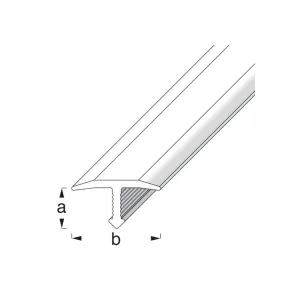 GIUNTO IN ALLUMINIO 14MM. PER PAVIMENTI - FINITURA ARGENTO