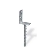 Supporto a "L" per pali 75 x 60 x 110 x 200 mm.