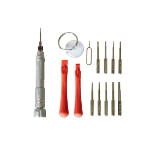 KIT RIPARAZIONE SMARTPHONE TABLETS CONSOLE - Giravite, Punte Torx, Ph, Taglio, leve