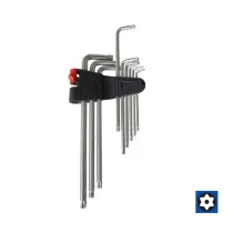 CHIAVI TORX RESISTORX LUNGHE (SET da 9 Pezzi/Misure)