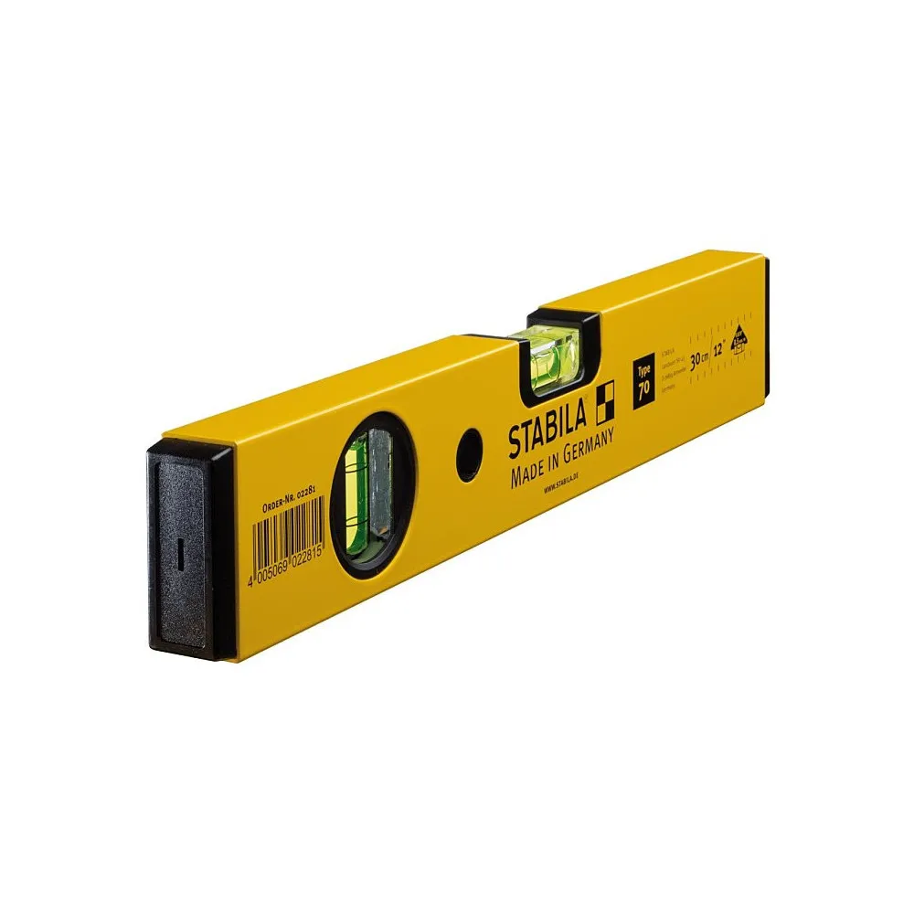 LIVELLA A 2 BOLLE MODELLO 70 - 30CM. CLASSIC STABILA LIVELLA A 2 BOLLE MODELLO 70 - 30CM. CLASSIC STABILA