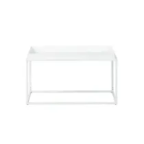 TAVOLINO METALLO 80X45X45 CM BIANCO
