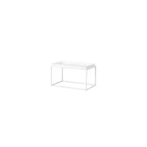 TAVOLINO METALLO 80X45X45 CM BIANCO