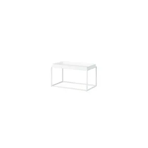 TAVOLINO METALLO 80X45X45 CM BIANCO