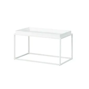 TAVOLINO METALLO 80X45X45 CM BIANCO