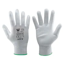 GUANTI '13 ECO-PU' Tg. 7  bianco