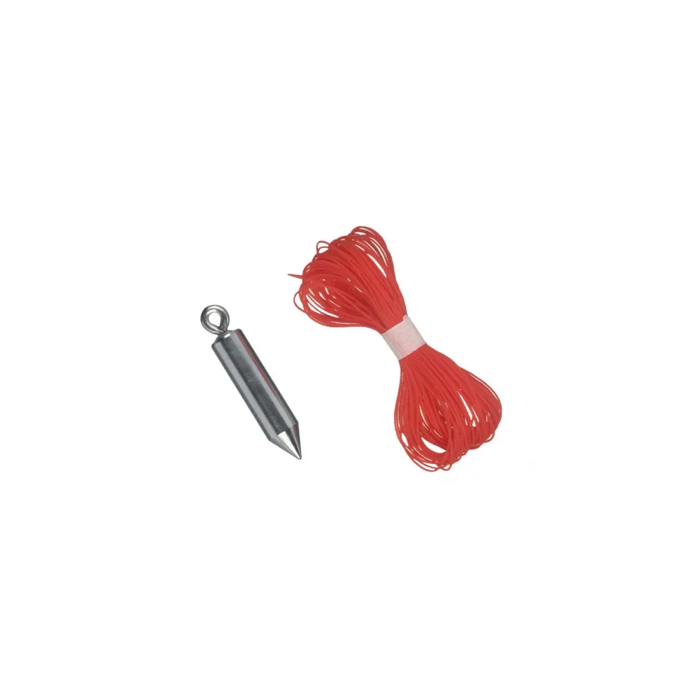 Filo a piombo forma cilindrica + 10 mt di spago Filo a piombo forma cilindrica + 10 mt di spago