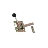 Leva di chiusura piastra 80 x 100 mm. - zincato giallo