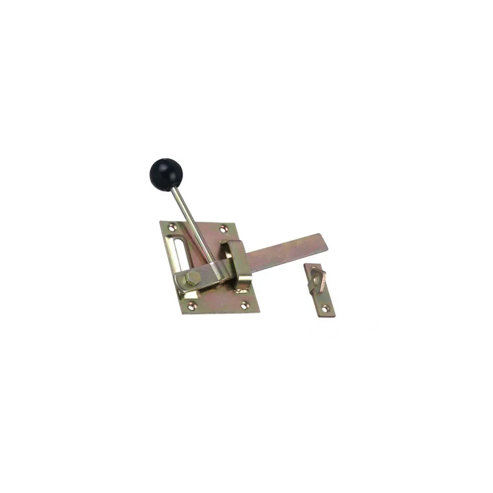 Leva di chiusura piastra 80 x 100 mm. - zincato giallo
