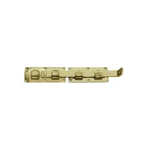 Leva di chiusura per cancello 430 x 72 mm. - zincato giallo