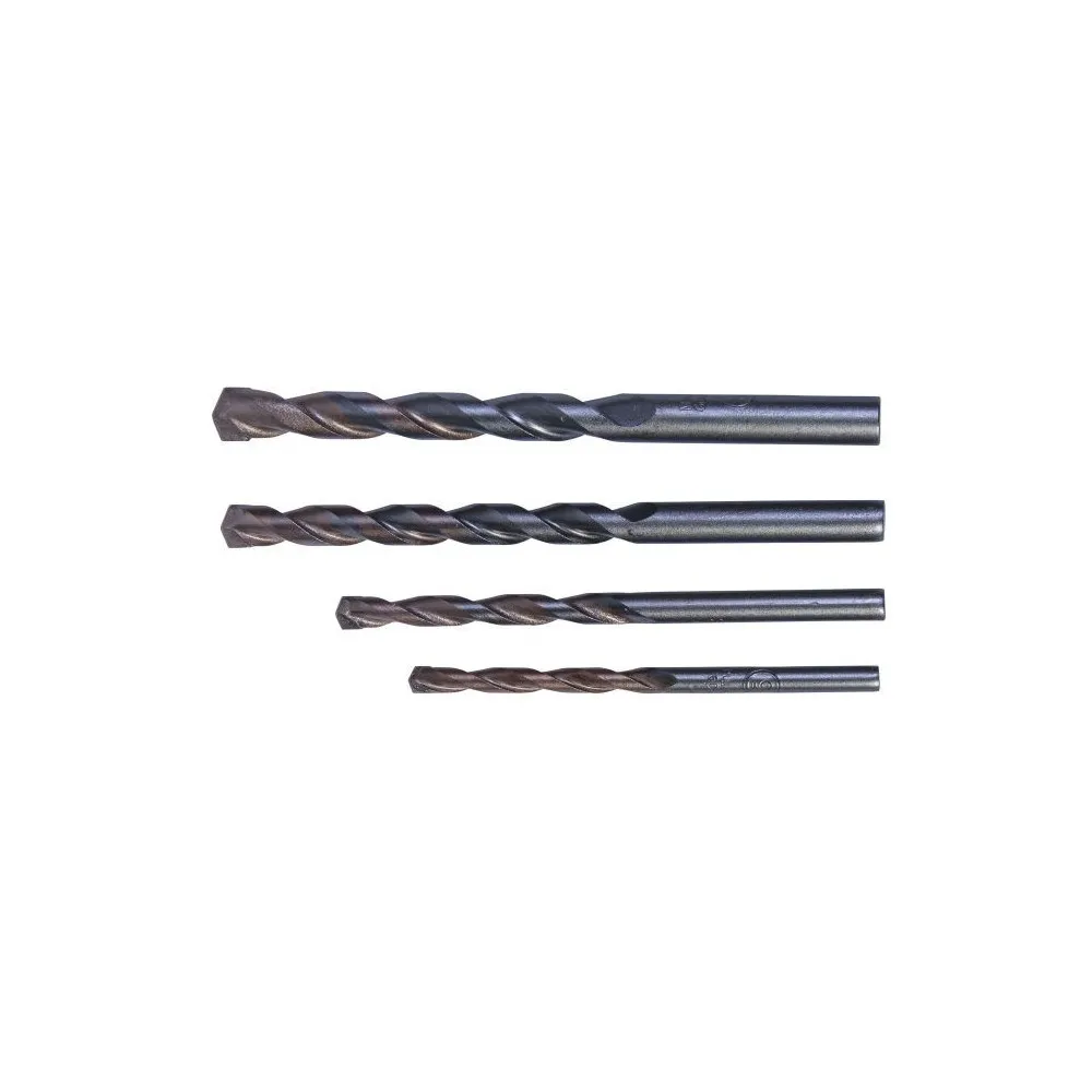 Set punte per calcestruzzo ISO 5468 da Ø 5 a 10 mm. 4 pz. Set punte per calcestruzzo ISO 5468 da Ø 5 a 10 mm. 4 pz.