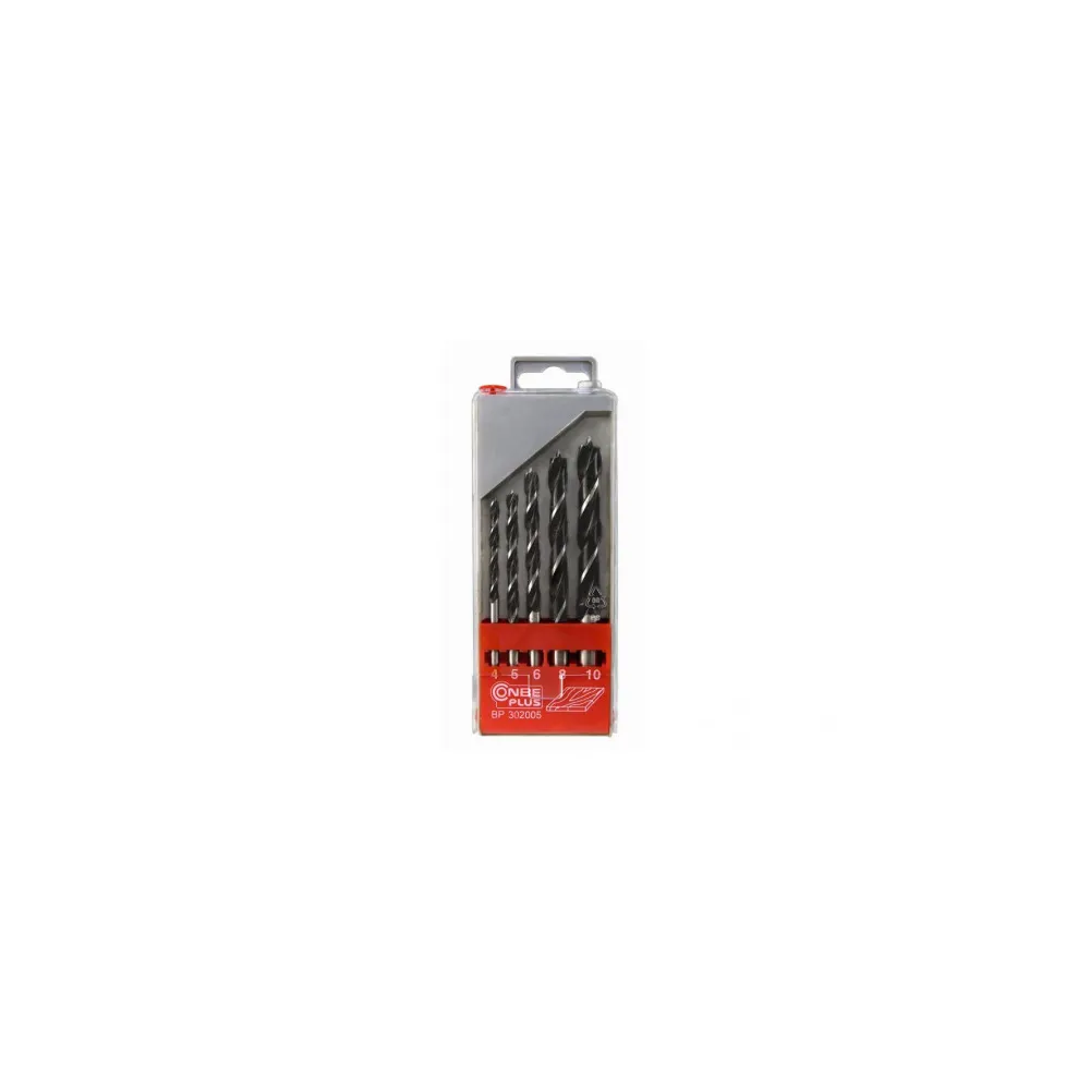 Set punte per legno da Ø 4 a 10 mm. 5 pz.