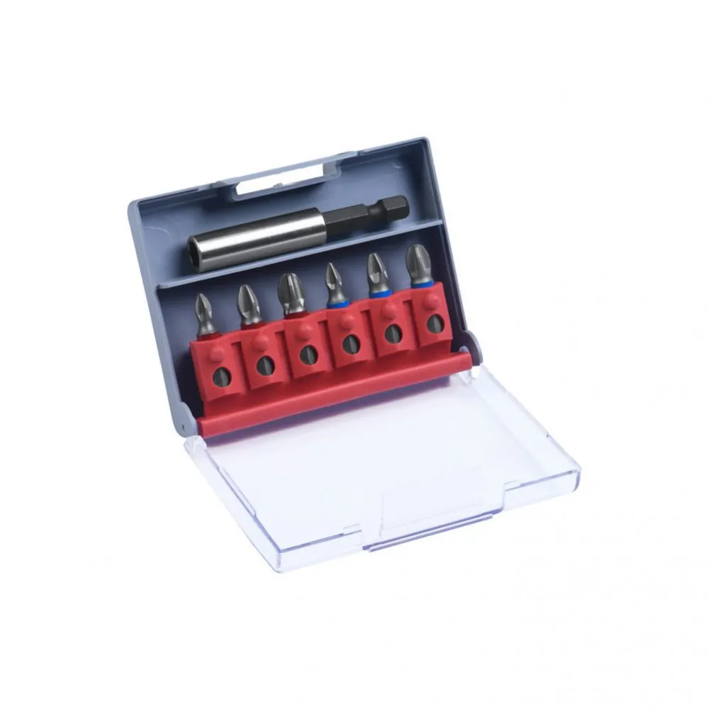 Set inserti PH e PZ 6 pz. + supporto magnetico Set inserti PH e PZ 6 pz. + supporto magnetico