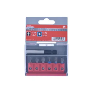 Set inserti PH e PZ 6 pz. + supporto magnetico