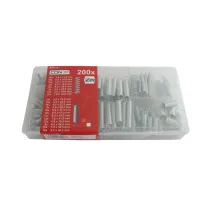 Assortimento molle zincate 200 pz.