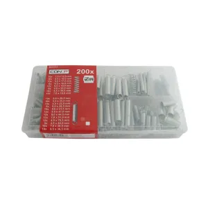 Assortimento molle zincate 200 pz.