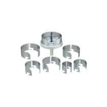 Set seghe a tazza altezza 20 mm. 7 pz.