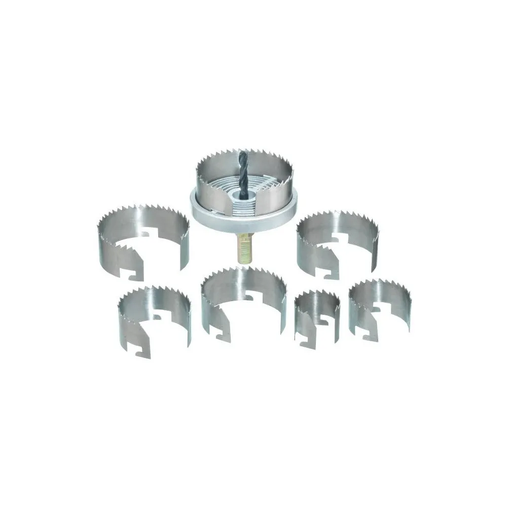 Set seghe a tazza altezza 20 mm. 7 pz.